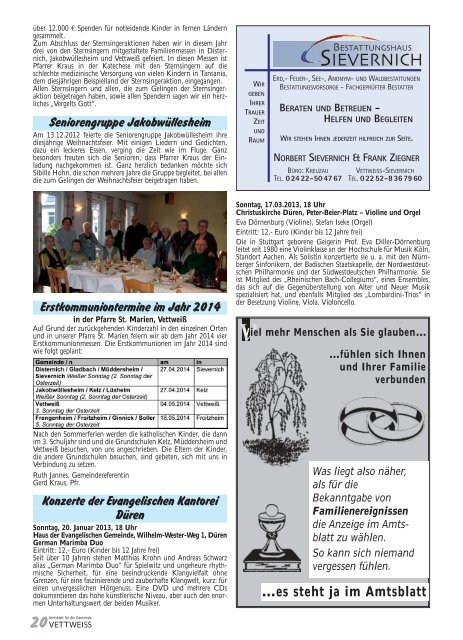 Januar 2013 - Gemeinde Vettweiss