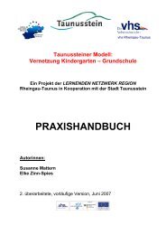 Praxishandbuch Taunussteiner Modell