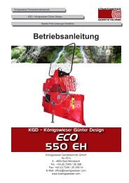 Betriebsanleitung KGD eco 550 EH