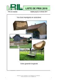 Liste de prix 2010 - Bois-Ril