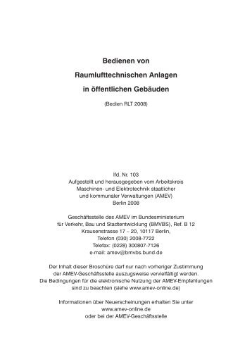 Bedienen von Raumlufttechnischen Anlagen in öffentlichen Gebäuden