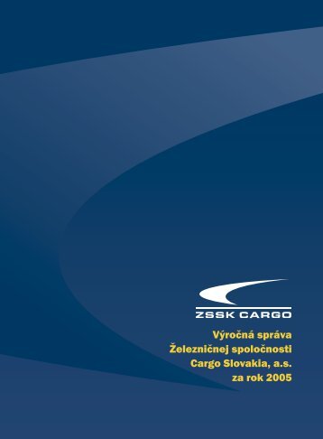 Výročná správa 2005 - ZSSK Cargo