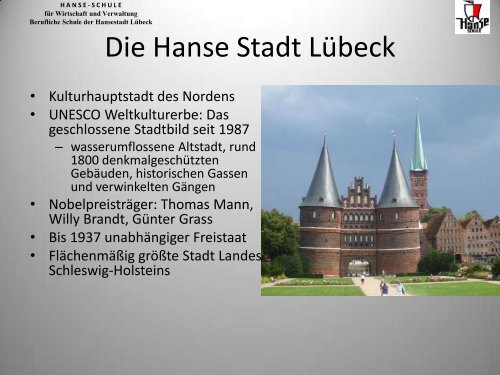 Info zur Hanseschule - FHM Campus Lübeck