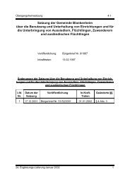 Satzung der Gemeinde Blankenheim über die Errichtung und