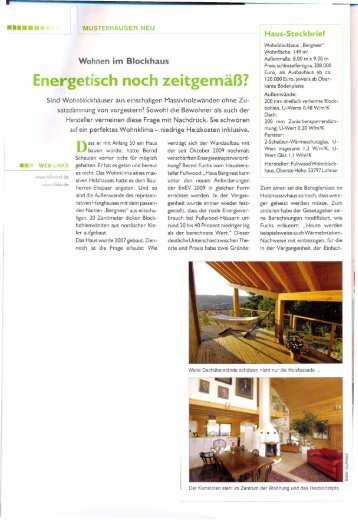 Energetisch noch zeitgemäß? - Fullwood Wohnblockhaus