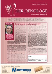 DER OENOLOGE - Bund Deutscher Oenologen eV