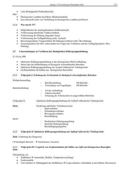 Aus dem Institut für Ökologischen Landbau Trenthorst - vTI