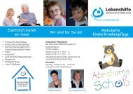 Ambulante Kinderkrankenpflege - Lebenshilfe Gelderland eV