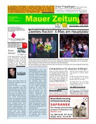 aktuellen Mauer Zeitung auf Seite 8!