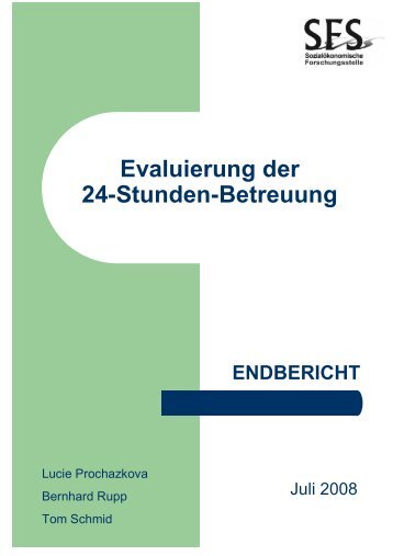 Evaluierung der 24h-Betreuung - Sozialökonomische ...