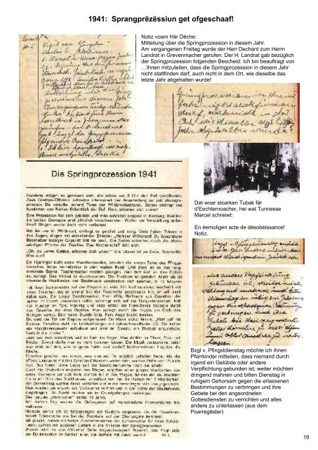 Itinéraire en souvenir de la Résistance - Echternach