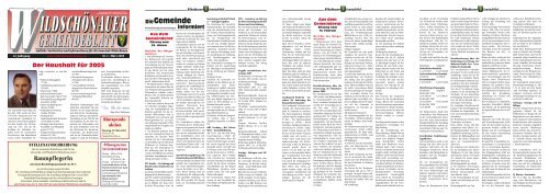 Gemeindezeitung März 2004 (0 bytes) - Gemeinde Wildschönau ...