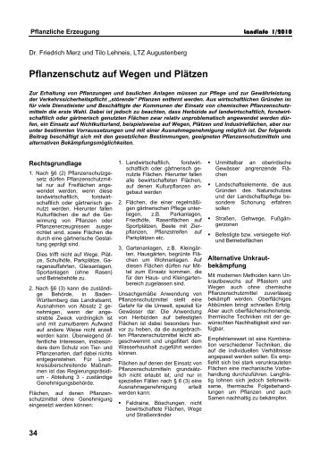 Pflanzenschutz auf Wegen und Plätzen - Gartenakademie Baden ...