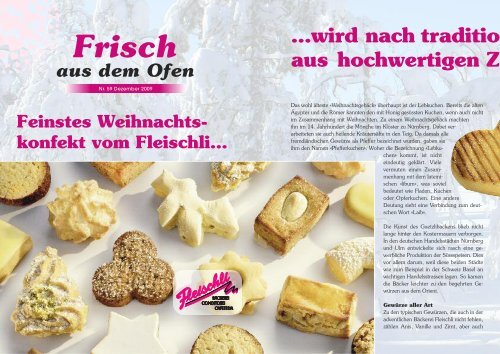 Unsere Passion - Bäckerei-Conditorei Fleischli