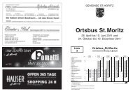 Ortsbus Fahrplan - Engadin St. Moritz