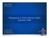 Management of Venous Thoracic Outlet Syndrome - Methodist ...