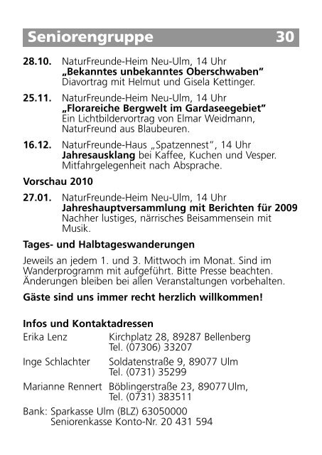 2007 Vorwort und Telefon.qxd (Page 3) - NaturFreunde Ortsgruppe ...