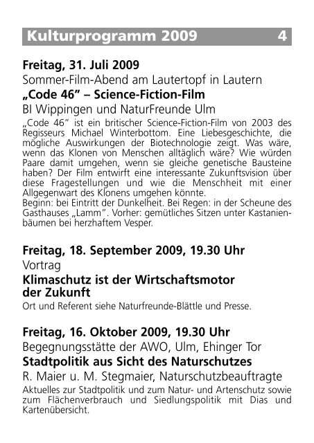 2007 Vorwort und Telefon.qxd (Page 3) - NaturFreunde Ortsgruppe ...