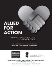 ALLIED FOR ACTION - Minnesota Council of Nonprofits