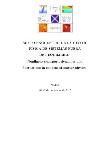 SEXTO ENCUENTRO DE LA RED DE FÍSICA DE SISTEMAS ...