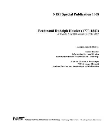 Ferdinand Rudolph Hassler - NIST Virtual Library - National Institute ...