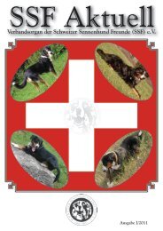 Verbandsorgan der Schweizer Sennenhund Freunde (SSF) e.V.