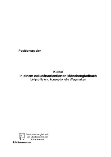 Kultur in einem zukunftsorientierten ... - Stadtkulturbund