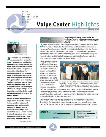 V olpe C enter H ighlights - Volpe Center - U.S. Department of ...