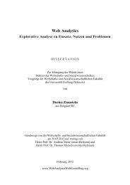 Web Analytics: Explorative Analyse zu Einsatz, Nutzen ... - eThesis