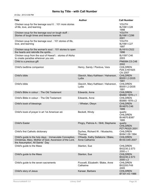 Items by Title - Maternity of Mary Church