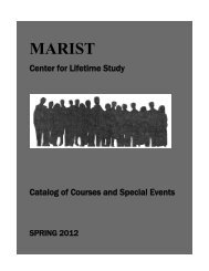 Center for Lifetime Study - Marist College