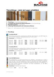 Türrohlinge – jetzt ab Lager erhältlich - Bauhag