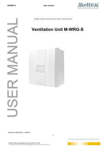 M-WRG-S user manual_23-05-2011 - Meltem