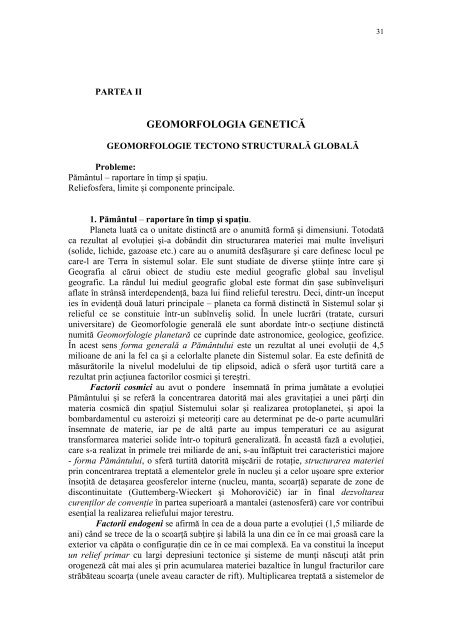 Geomorfologia generala - Profu' de geogra'