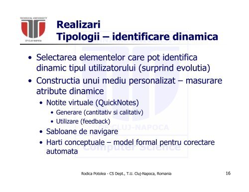 Sisteme Elearning Adaptative utilizand Harti Conceptuale - CNMP