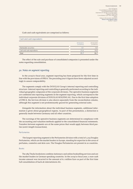 Annual Report 2009/10 Excellence in Retailing - Douglas Holding