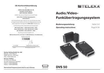 Audio/Video- Funkübertragungssystem - Hartig + Helling GmbH ...