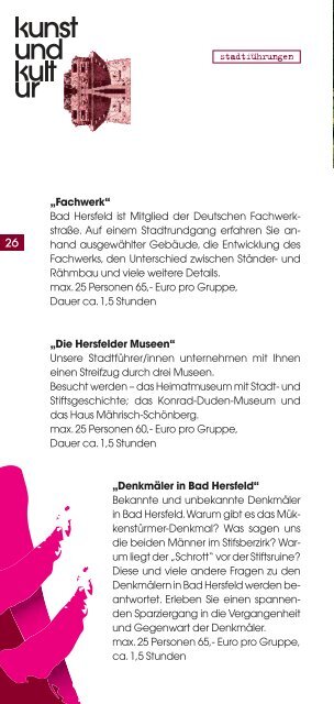 Unser Informationsflyer zum Thema Kunst und Kultur - Bad Hersfeld