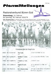 Pfarrmitteilungen - St. Nikolaus Büren