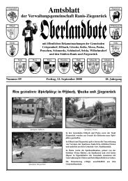 Ausgabe September 2008 - Verwaltungsgemeinschaft Ranis ...