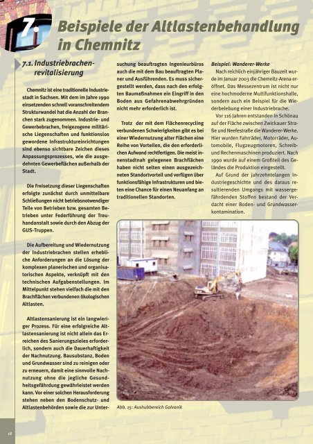 Umweltbericht zum Thema Bodenschutz und Altlasten ... - Chemnitz