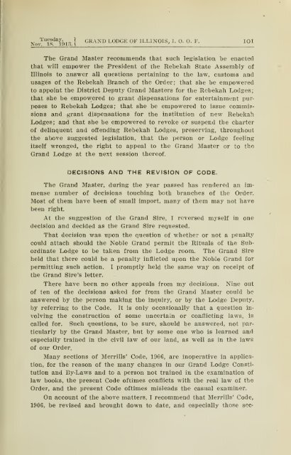 Proceedings of the Grand Lodge of Illinois - University Library