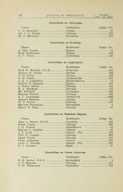 Proceedings of the Grand Lodge of Illinois - University Library