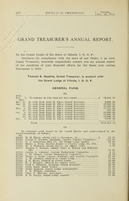 Proceedings of the Grand Lodge of Illinois - University Library