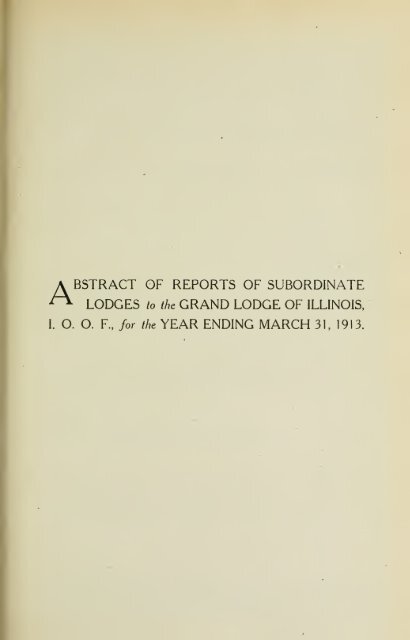 Proceedings of the Grand Lodge of Illinois - University Library