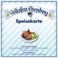 Speisekarte - Volksfest Ebersberg