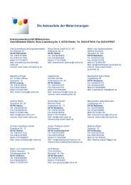 Die Adressliste der Maler-Innungen - Kreishandwerkerschaft Mittweida