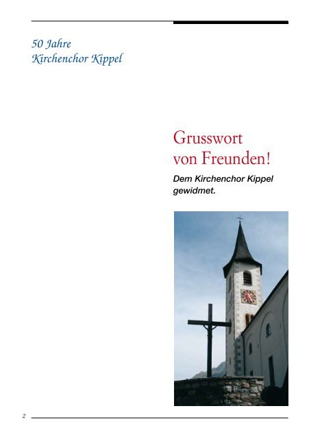 Download und Ansicht als PDF-Datei "50 Jahre - Kirchenchor Kippel
