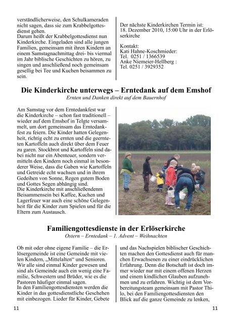 Gemeindebrief 2010 - Erlöser-Kirchengemeinde Münster