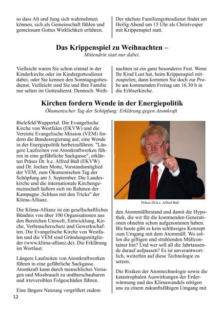 Gemeindebrief 2010 - Erlöser-Kirchengemeinde Münster